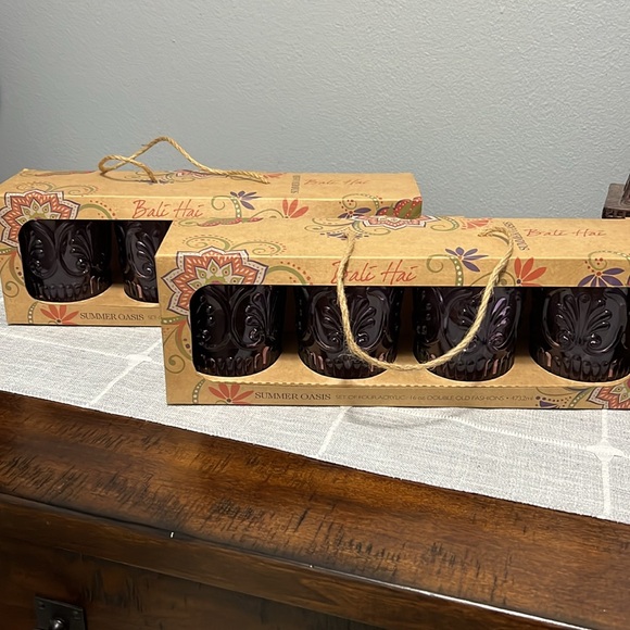 Brand new, Bali Hai set of four Acrylic 16 oz Double old fashion tumblers - Picture 3 of 6